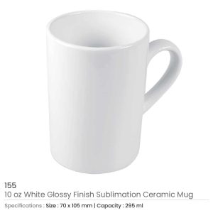 White Ceramic Mugs - Image 3