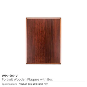 Portrait Wooden Plaques with Stand and Presentation Box - Image 8