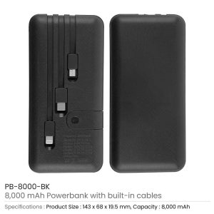 Powerbank with Inbuilt Cables - Image 3