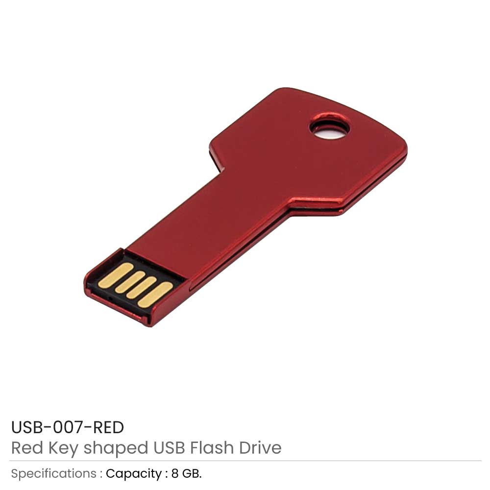 Red-Key-Shaped-USB-007-RED
