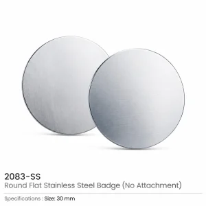 Round Flat Metal Badges – 30mm Butterfly Clutch or No Attachment - Image 6