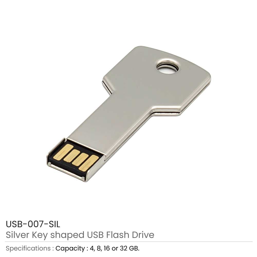 Silver-Key-Shaped-USB-007-SIL