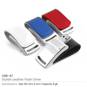 Stylish Leather USB Flash Drives - Image 3