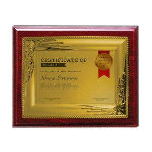 Wooden Plaques with Gold Spanish Plate - Image 2