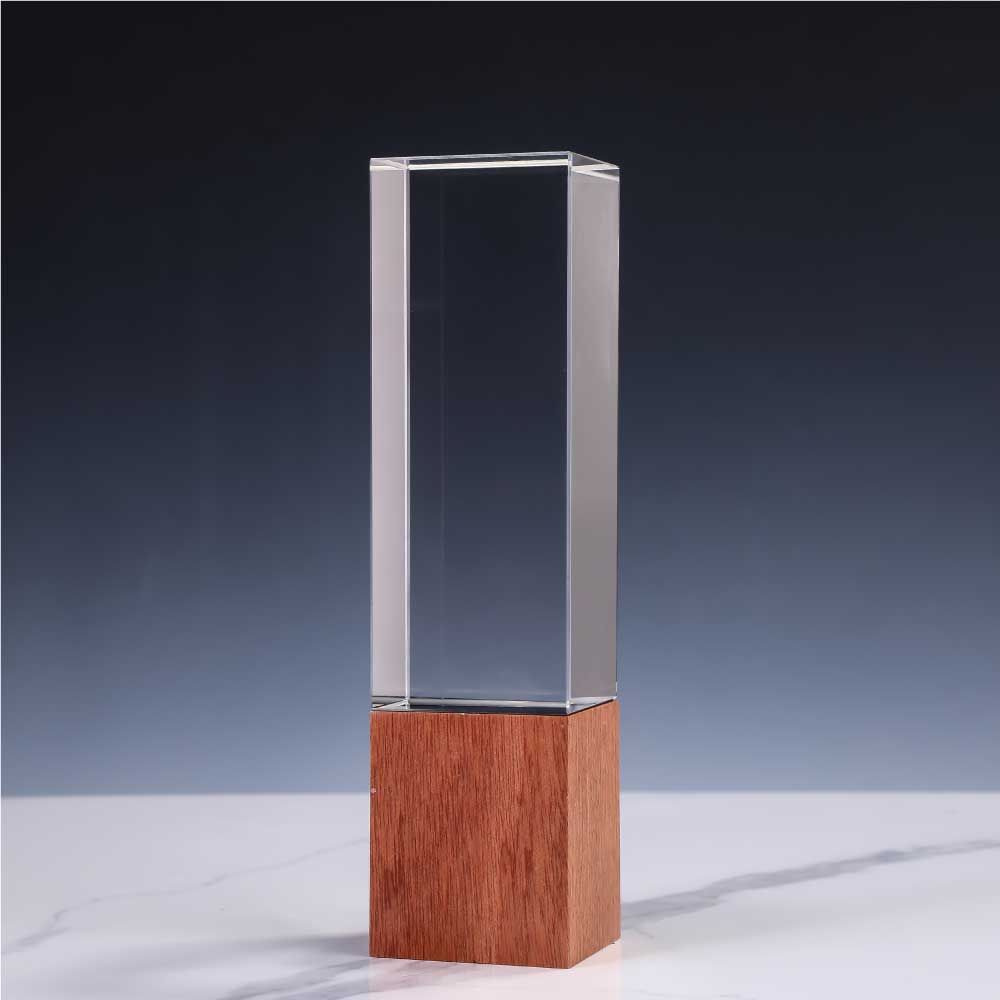 Cuboid-Shape-Crystal-Awards-with-Wooden-Base-CR-59-02