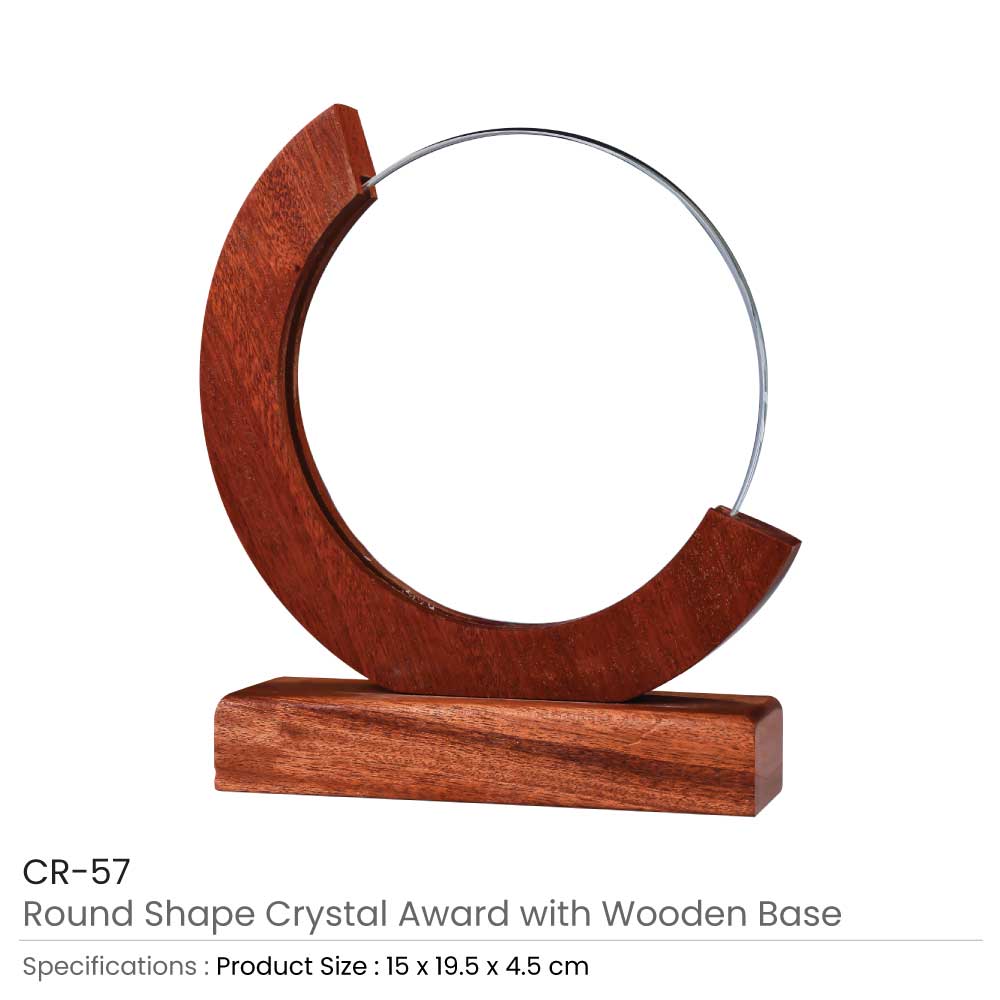Round-Moon-Crystal-Awards-with-Wooden-Base-CR-57-Details