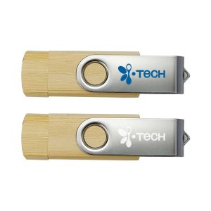 Branding OTG Bamboo Swivel USB