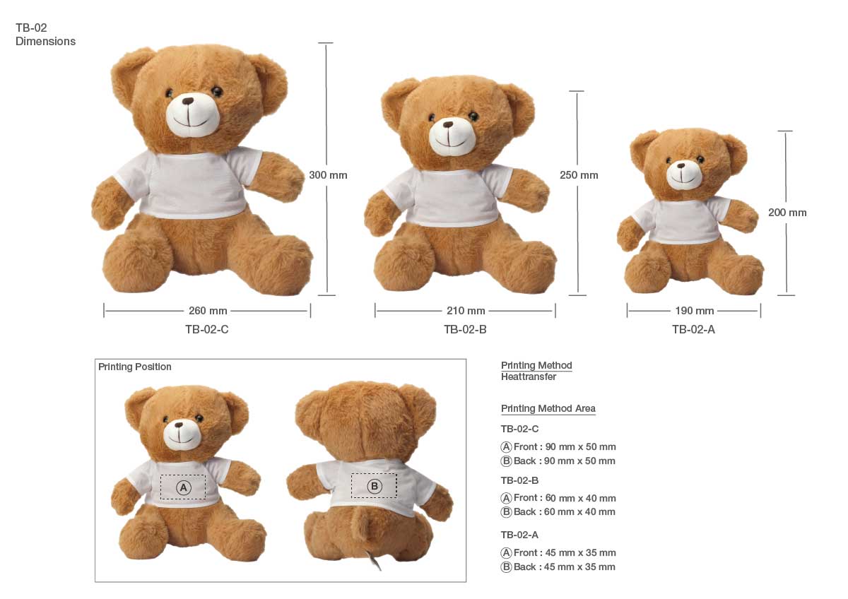 Teddy Bear Printing Details