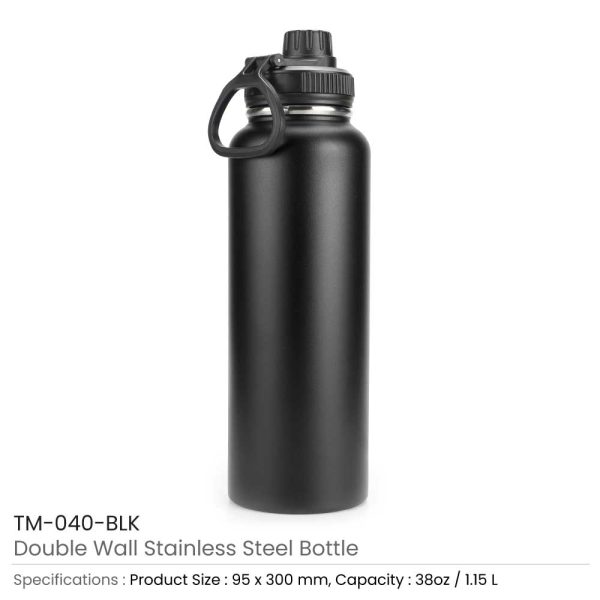 Stainless Steel Bottles Black