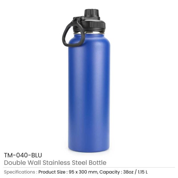 Stainless Steel Bottles Blue