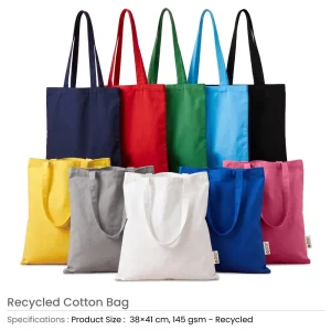 Recycled Cotton Bags, Durable Long Strap - Image 5