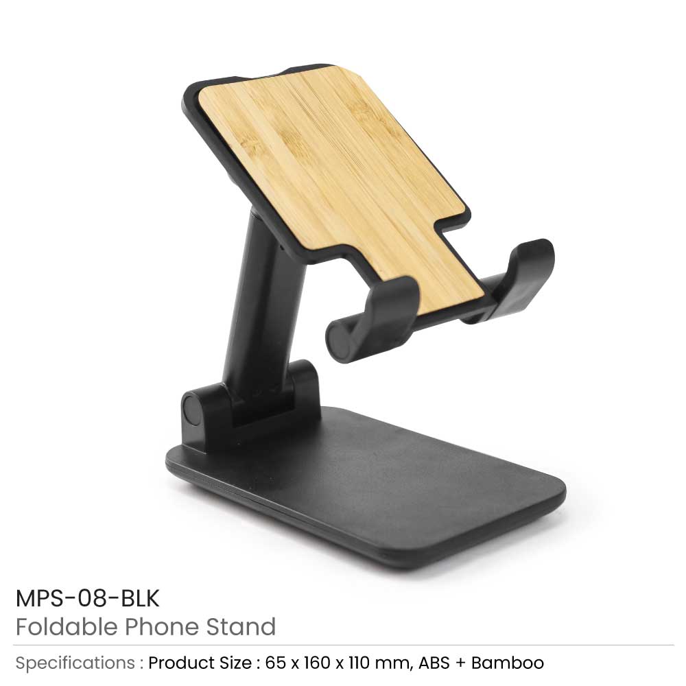 Foldable-Phone-Stands-Black-MPS-08-BLK