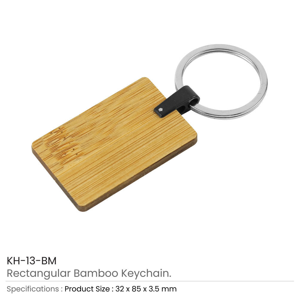 Bamboo-Metal-Keychain-Rectangle-KH-13-BM-Details