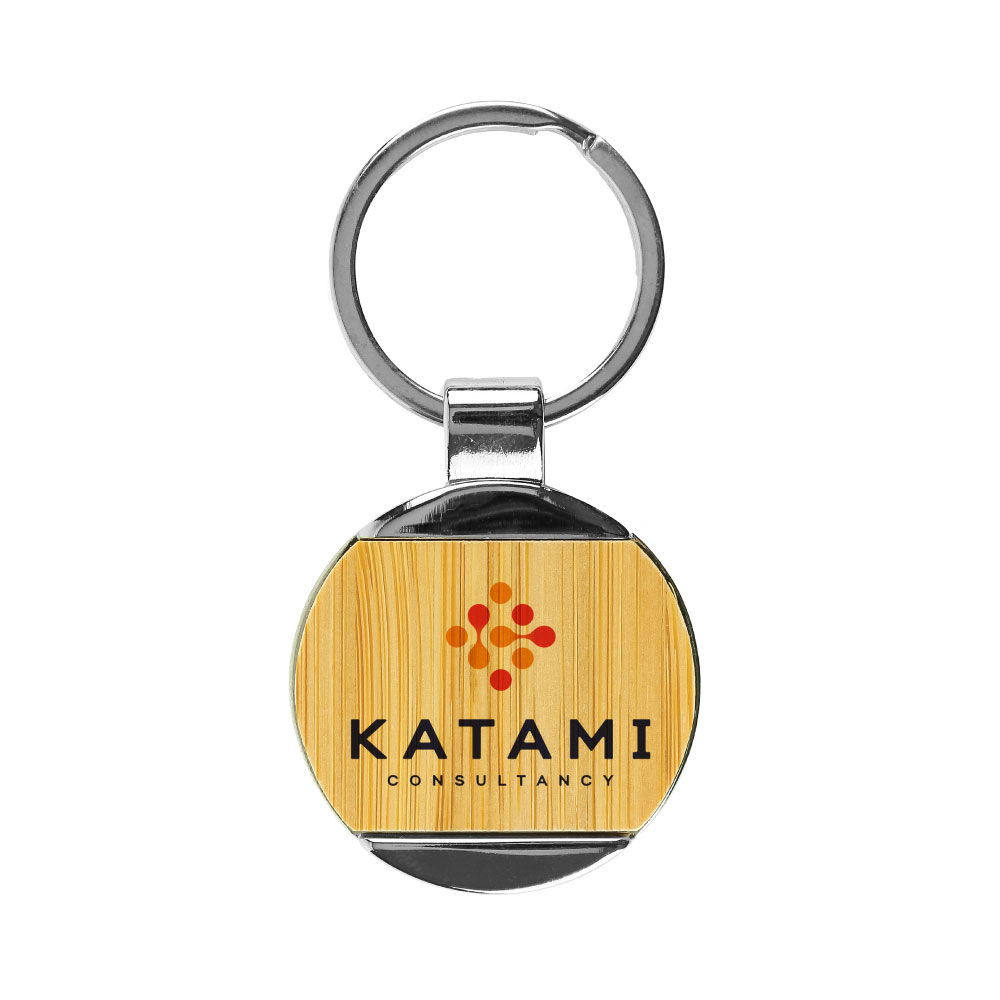 Branding-Round-Bamboo-and-Metal-Keychains-KH-9-BM