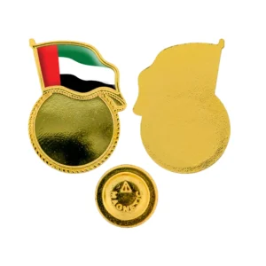 UAE Flag Design Badges in Metal with Attachment - Image 7