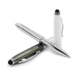 3 in 1 Metal Pens with Stylus and Light - Image 6