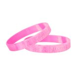 Breast Cancer Awareness Wristbands Pink Color