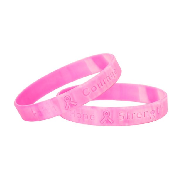 Breast Cancer Awareness Wristbands Pink Color