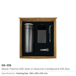 Black Theme Gift Sets in Cardboard Gift Box GS-016 - Image 3