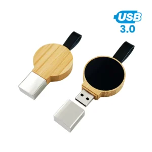 Bamboo-Round-LED-Logo-USB-78-BM-Black