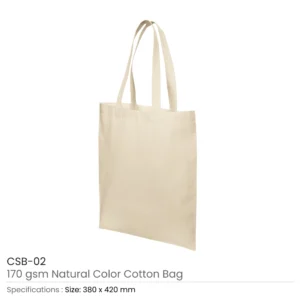 Promotional Cotton Shopping Bags 170 GSM with Long Handle - Image 3