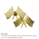 Gold Butterfly Clutch 2015-G