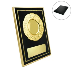 Aluminum Award Plaque A3 Size with Stand & Gold Plate in Presentation Box - Image 1
