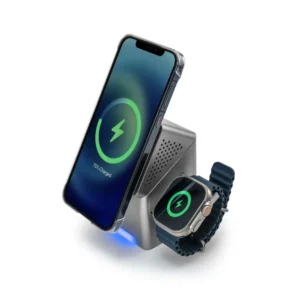3-in-1 Rotating Charging Station 15W Fast Wireless Charging - Image 4