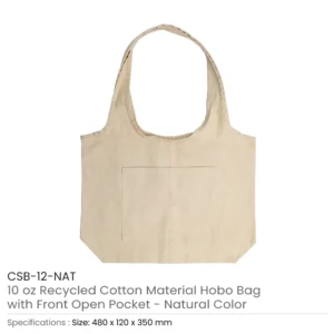 Cotton Hobo Bags with Front Pocket - Image 3