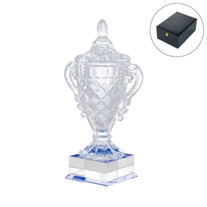 Large Crystal Glass Trophy Cup with Chocolate Gift Edition - Image 1