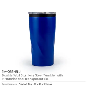 Double Wall SS Tumblers with PP Interior and Transparent Lid 580ml - Image 8