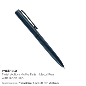 Metal Pens Twist Action Matte Finish and Black Clip - Image 8