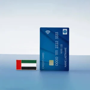 UAE Flag Metal Badges Rectangle with Magnet Attachment - Image 3