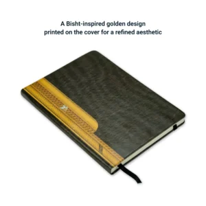 Arabic Bisht Style Notebooks — A5 Hard Cover with Elastic Band, Bookmark & Pen Holder - Image 7