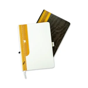 Arabic Bisht Style Notebooks — A5 Hard Cover with Elastic Band, Bookmark & Pen Holder - Image 1