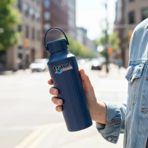 Dual Opening SS Bottles, Double-Wall Insulated Body, Powder Coated, 500ml - Image 2