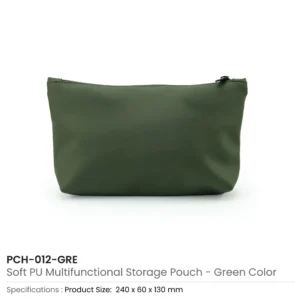Cosmetic Pouch with Zipper in Soft PU Material - Image 8