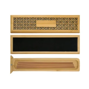 Wooden Incense Burner Holder with Drawer Includes 10 Pcs Oud Sticks - Image 6
