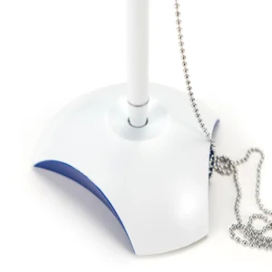 Counter Pen with Base Holder and Secured Chain – Blue Ink - Image 6