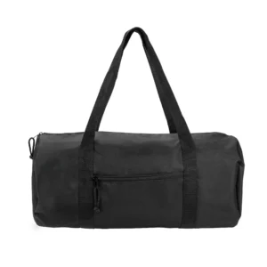 Duffle Gym Bags in Black with Zipper Closure - Image 1