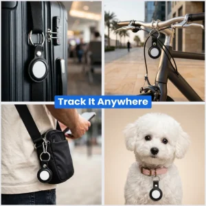 Smart Anti-Loss Tracker with PU Keychain – Track It Anywhere - Image 3