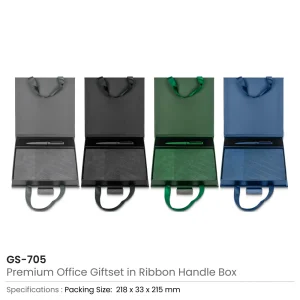 Premium Office Gift Sets in Magnetic Clasp Closure & Ribbon Handle Box - Image 3