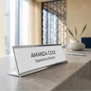 Aluminum Desk Sign Holders - Image 3
